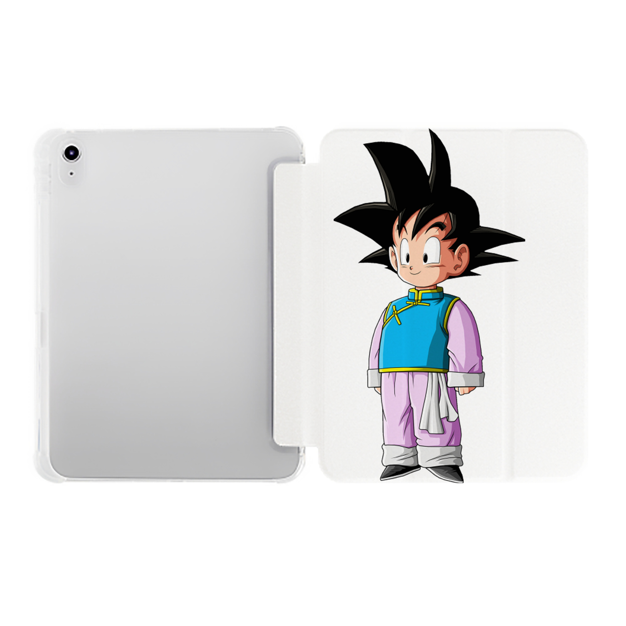 （画像用） ドラゴンボール 孫悟空（そん ごくう）Son Goku カカロット DRAGON BALL Kakarotto IPad ケース ペン収納付き 三つ折りスタンド PUレザー×シリコン 対応機種9.5/10.5/10.9インチ